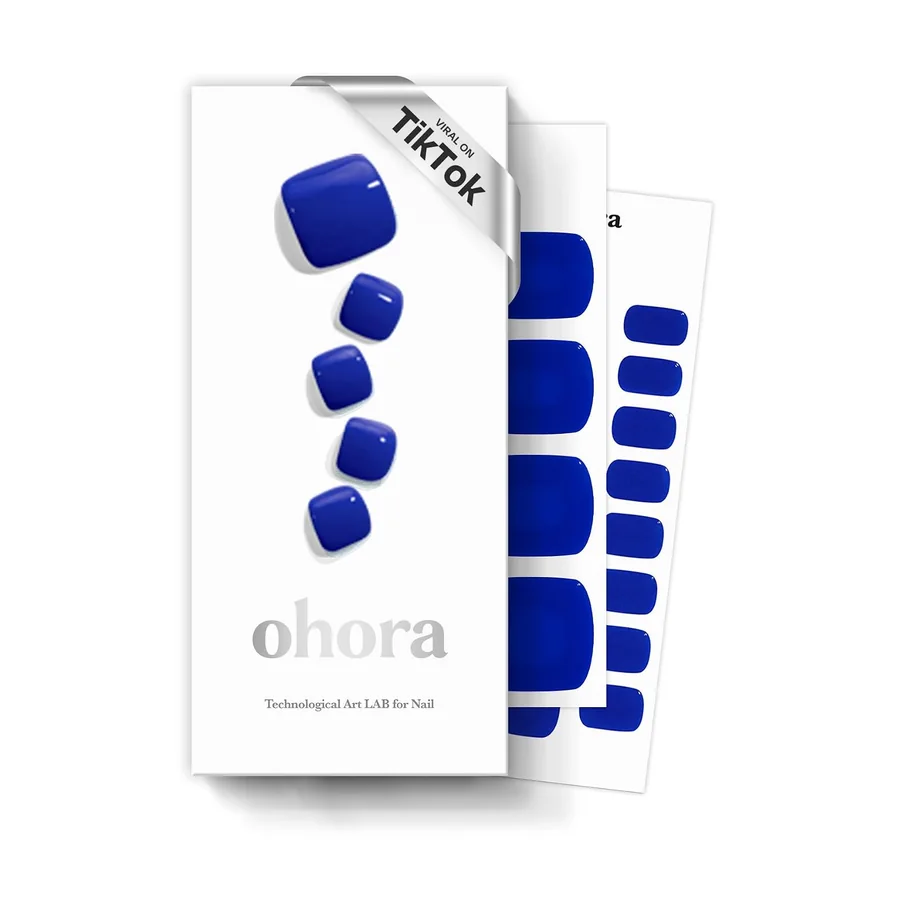 Ohora P Cobalt Blue Semi-Cured Gel Pedicure