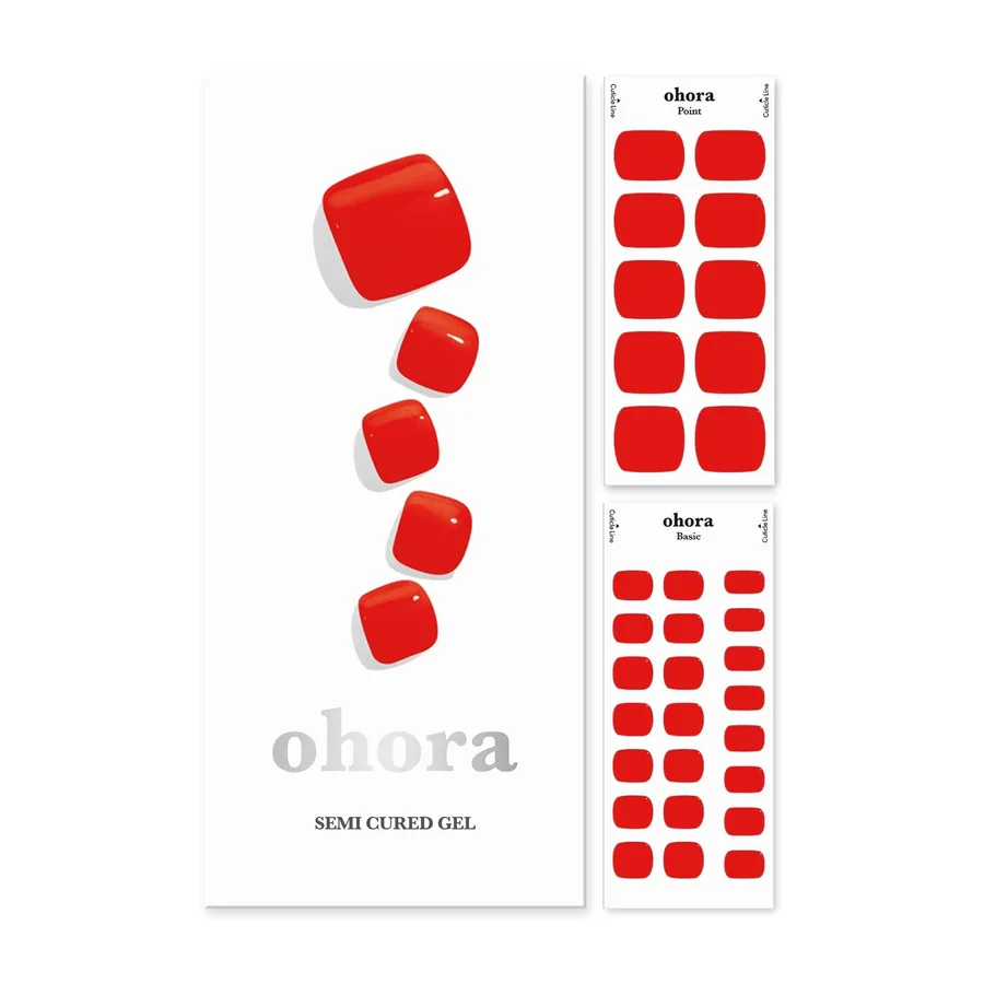 Ohora P Blaze Semi-Cured Gel Pedicure