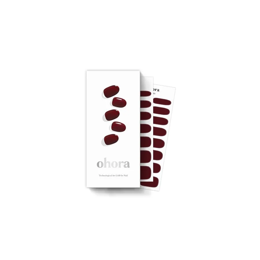 Additional view of Ohora N Classic Burgundy Semi-Cured Gel Manicure