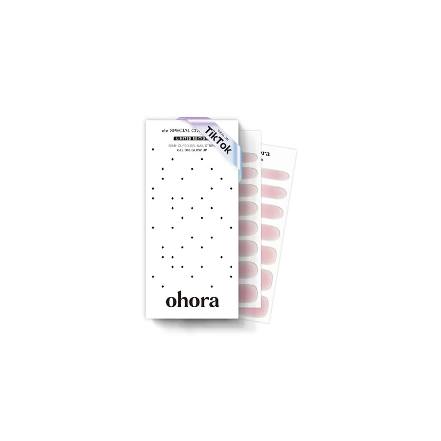 Ohora semi-cured gel manicure design