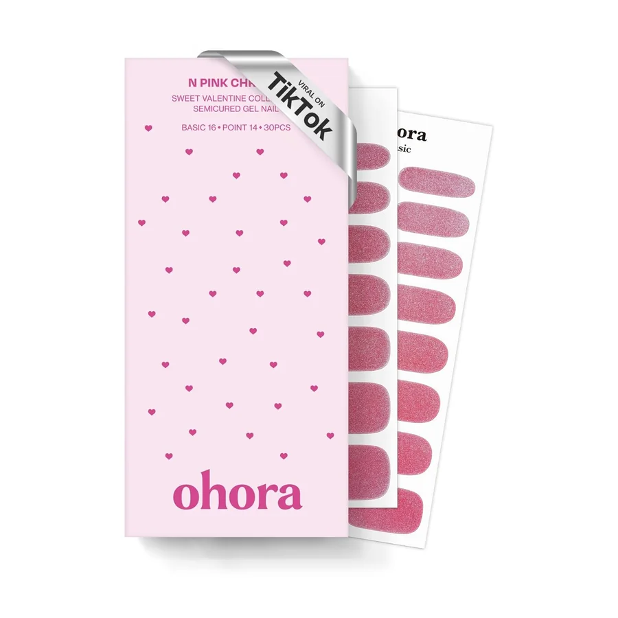 Ohora N Pink Chrome Semi-Cured Gel Manicure