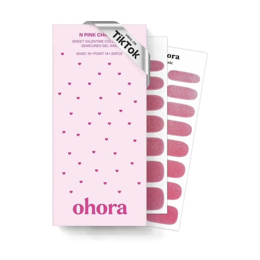 Ohora N Pink Chrome Semi-Cured Gel Manicure