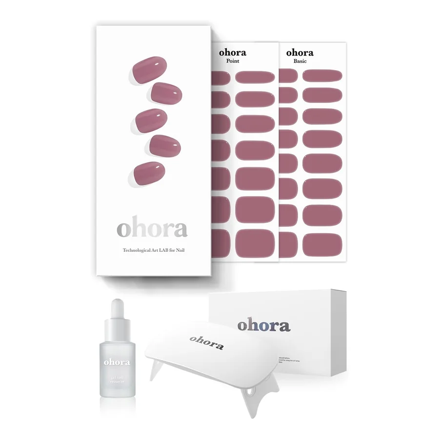 Ohora N Bare Plum Starter Kit Semi-Cured Gel Manicure