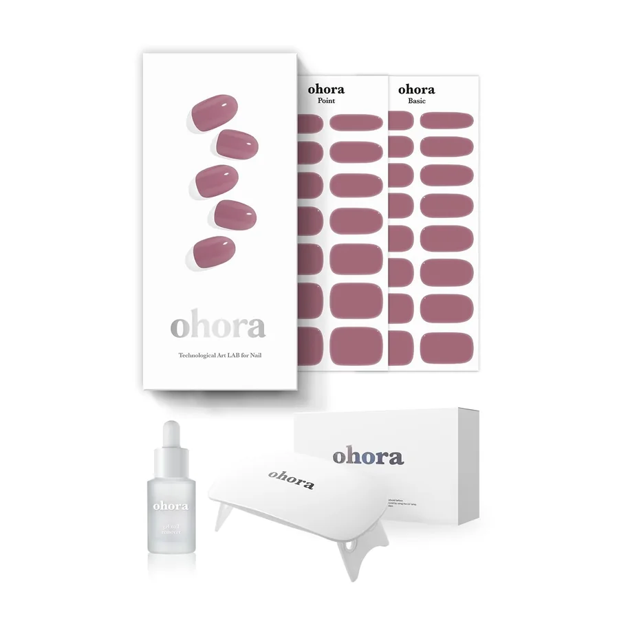 Ohora N Bare Plum Starter Kit Semi-Cured Gel Manicure