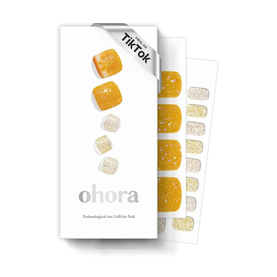 Ohora P Orange Splash Semi-Cured Gel Pedicure