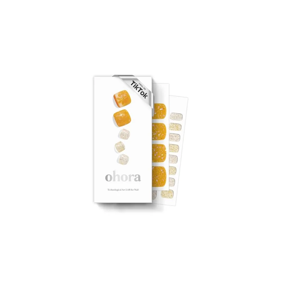 Additional view of Ohora P Orange Splash Semi-Cured Gel Pedicure