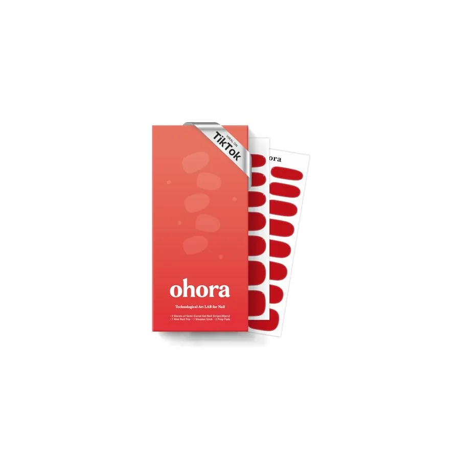 Additional view of Ohora N Hot Cherry Semi-Cured Gel Manicure