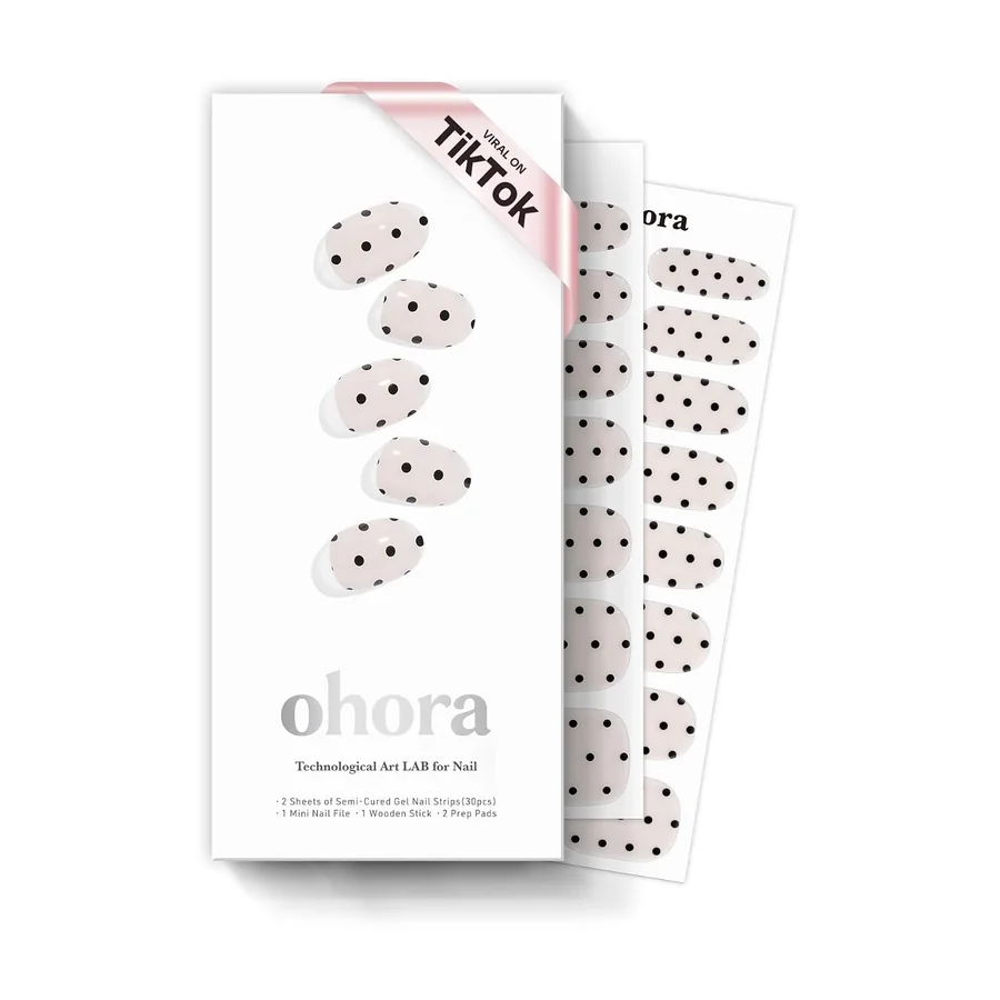 Ohora N Polka Noir Semi-Cured Gel Manicure