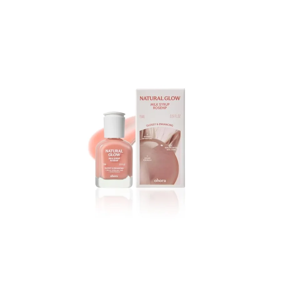 Additional view of Ohora Natural Glow Milk Syrup Nail Strengthener — Rosehip