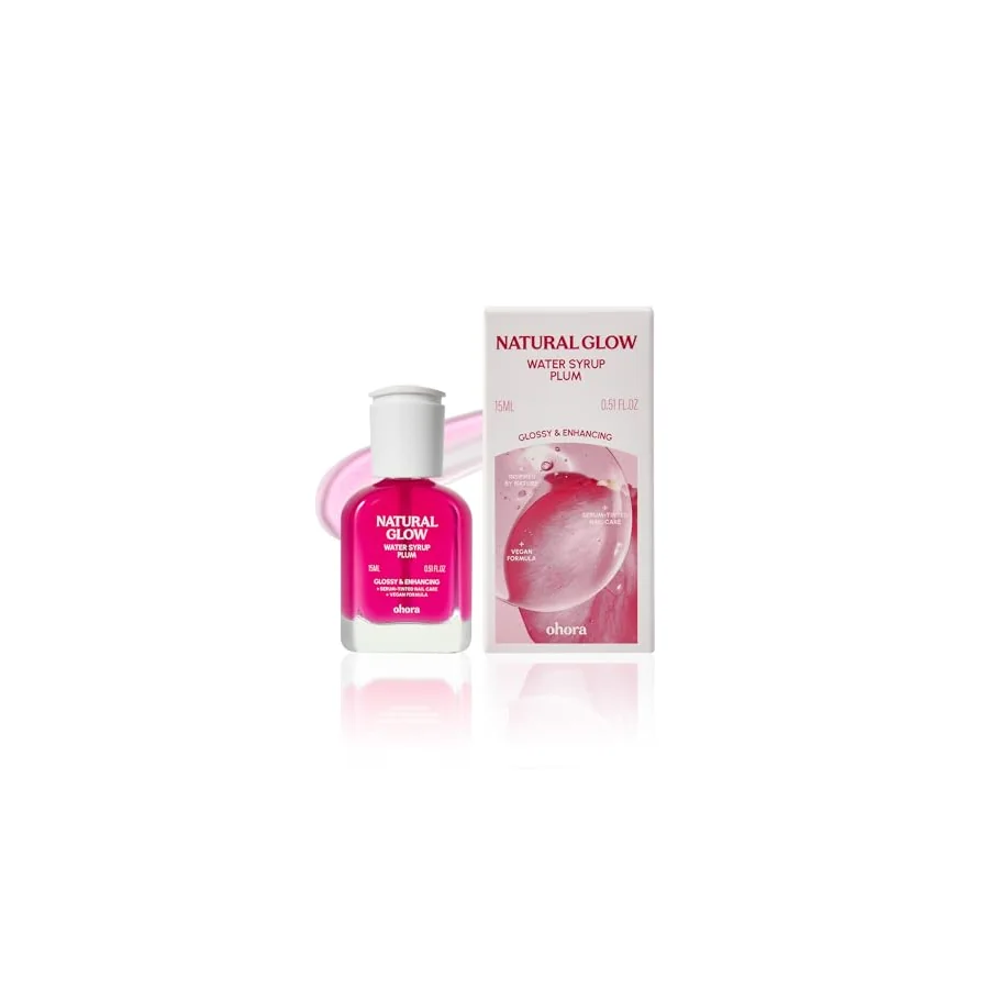 Additional view of Ohora Natural Glow Water Syrup Nail Strengthener — Plum