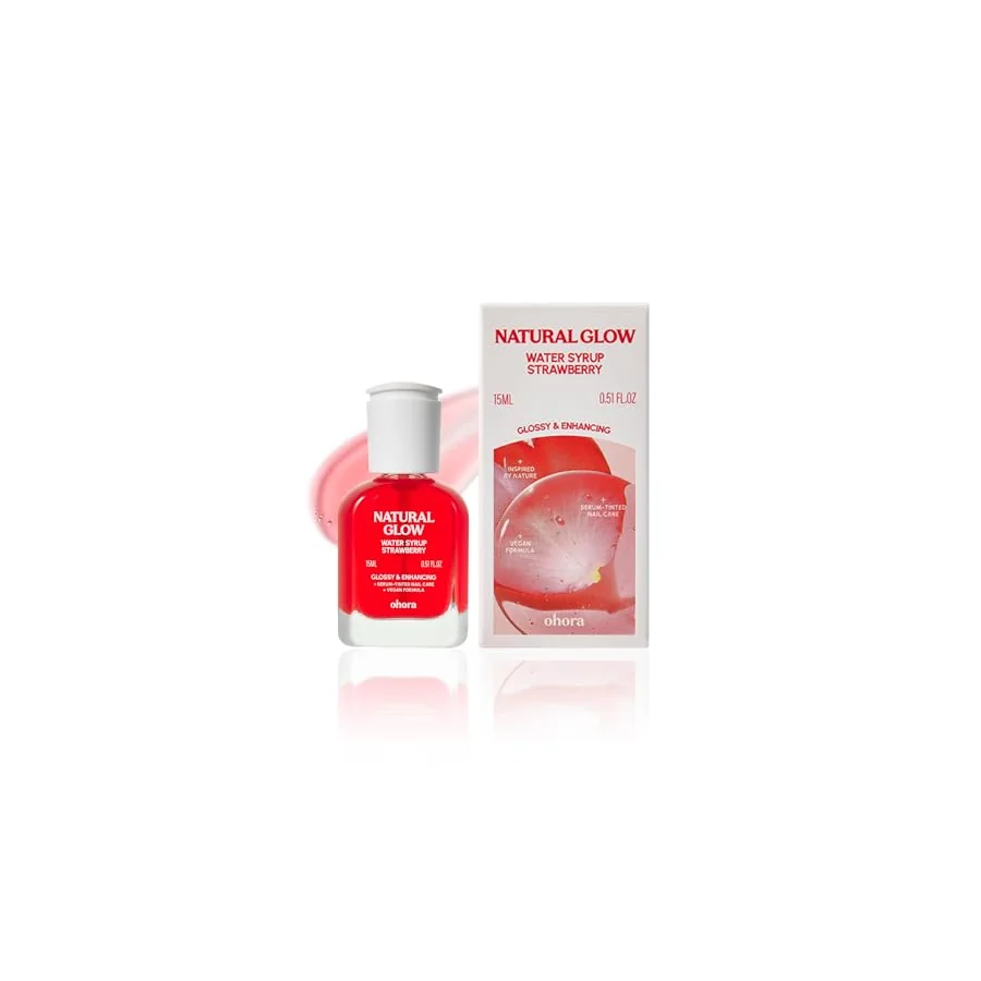 Additional view of Ohora Natural Glow Water Syrup Nail Strengthener — Strawberry