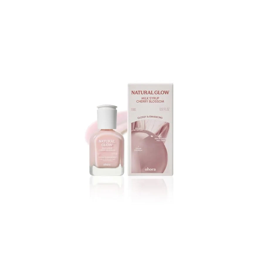 Additional view of Ohora Natural Glow Milk Syrup Nail Strengthener — Cherry Blossom