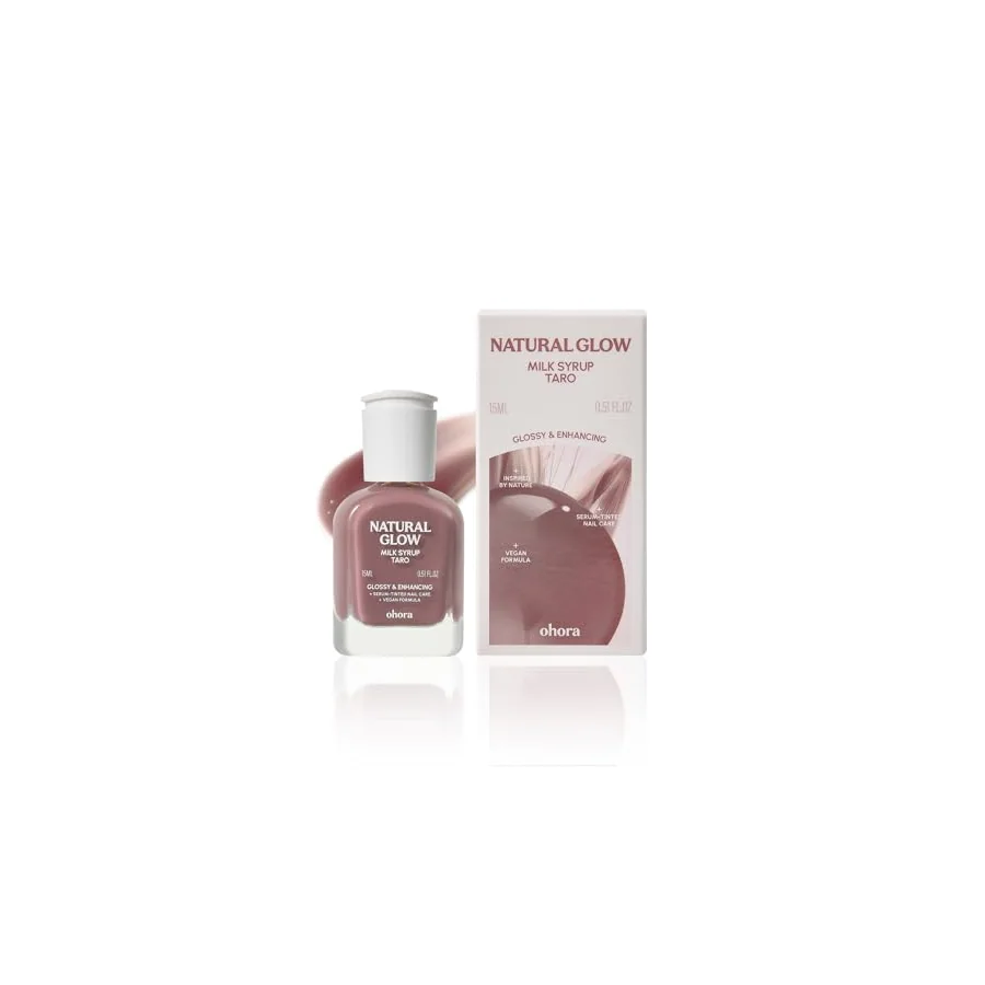Additional view of Ohora Natural Glow Milk Syrup Nail Strengthener — Taro