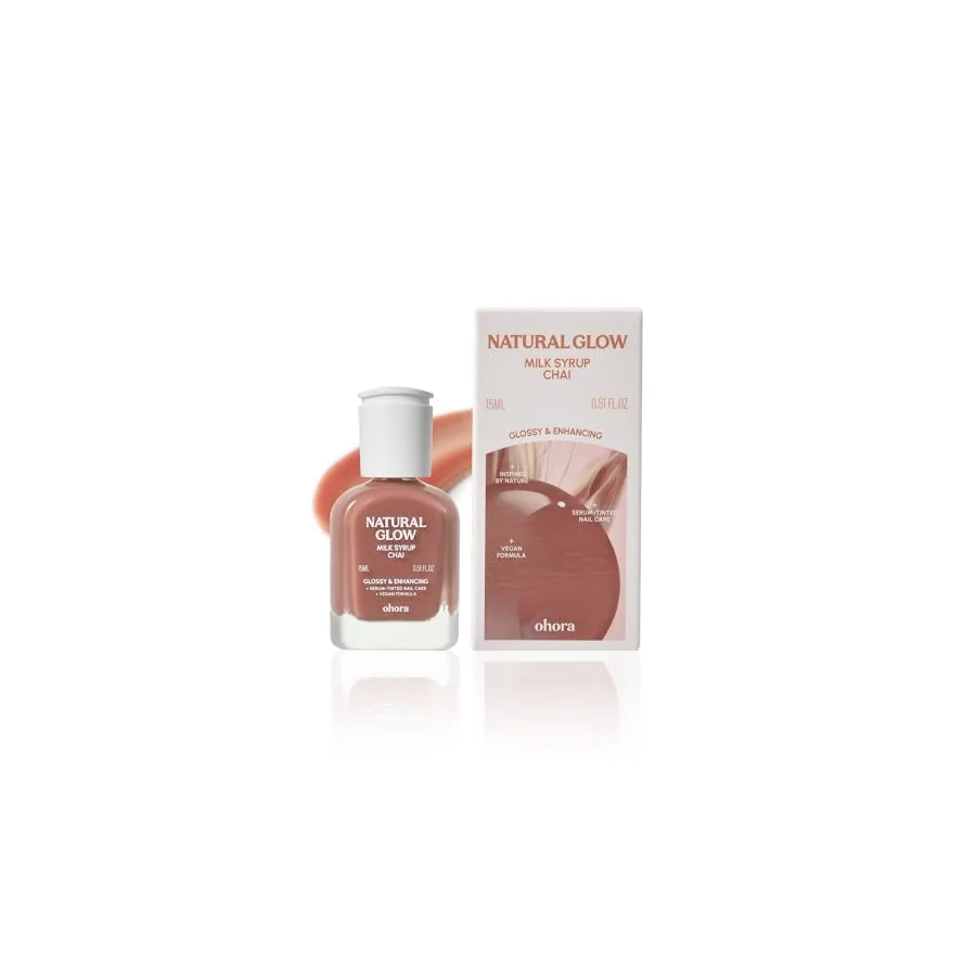 Additional view of Ohora Natural Glow Milk Syrup Nail Strengthener — Chai