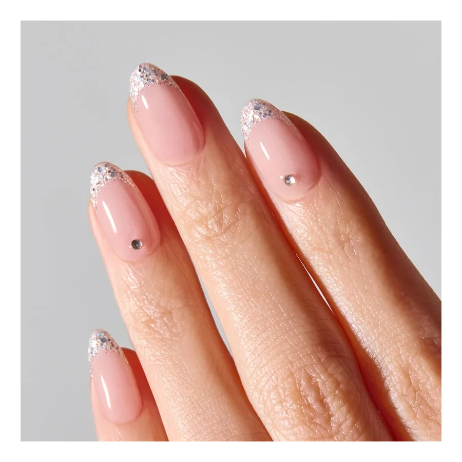 Ohora Mirror French Gel Press-On Nails — Medium Oval