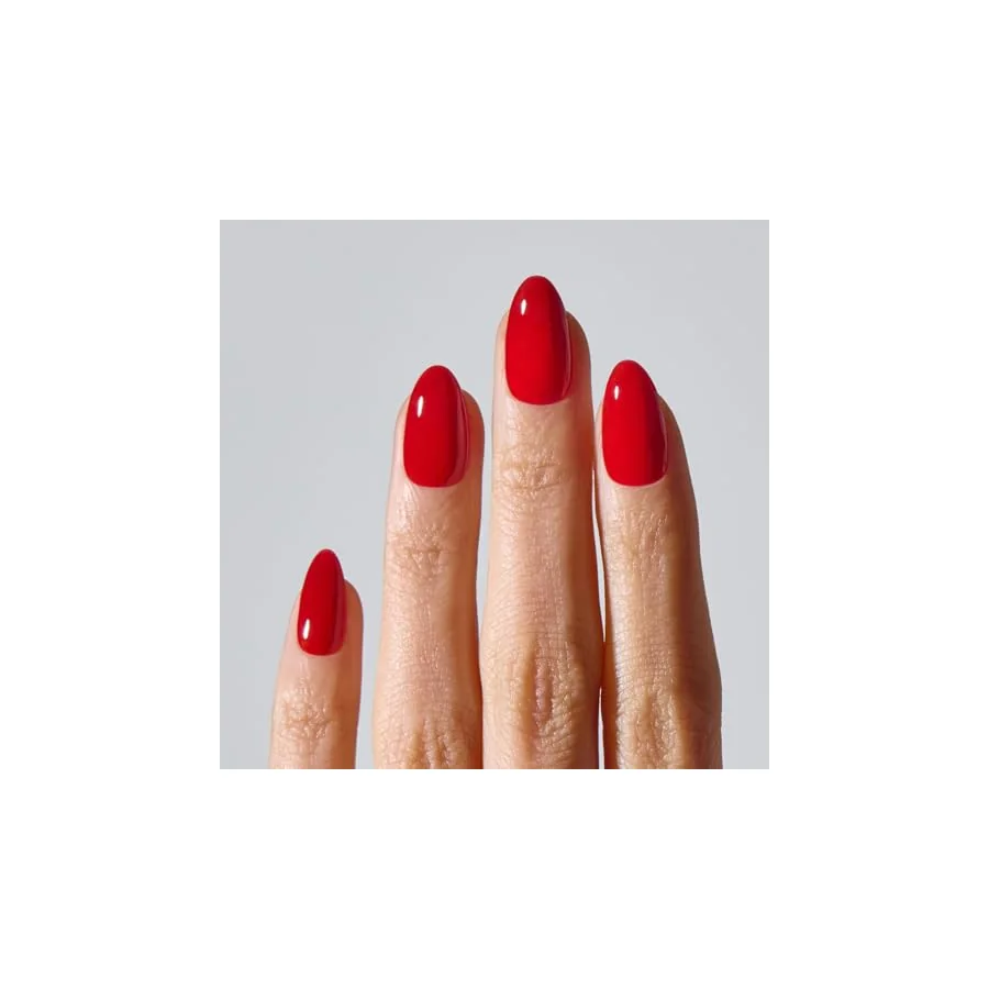 Additional view of Ohora Classic Red Gel Press-On Nails — Medium Oval