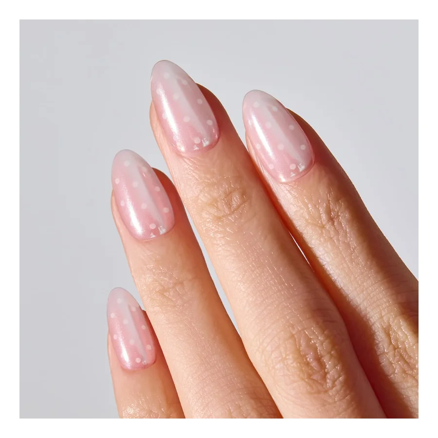 Ohora Glazed Dot Gel Press-On Nails — Medium Oval