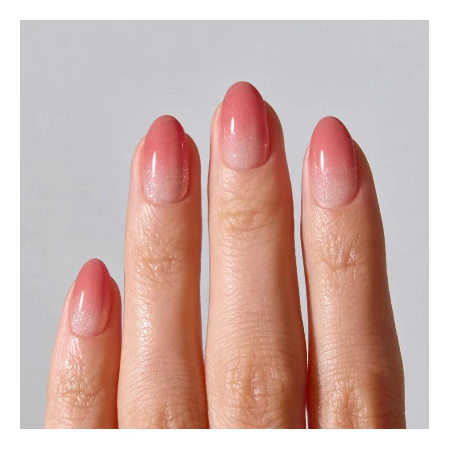 Ohora Rosy Glow Gel Press-On Nails — Short Oval
