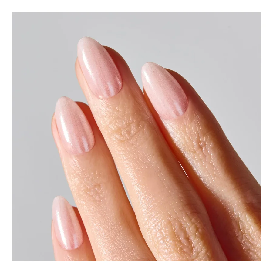 Additional view of Ohora Glazed Chrome Gel Press-On Nails — Medium Oval