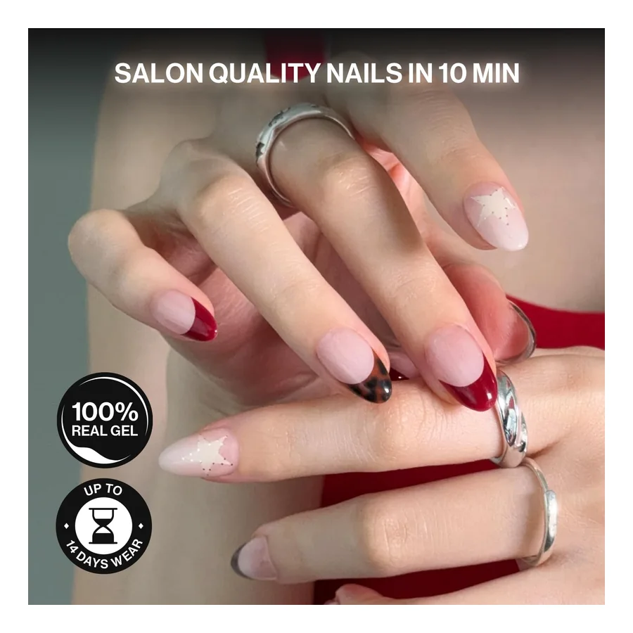 Additional view of Ohora Wild Tortoise Gel Press-On Nails — Medium Oval
