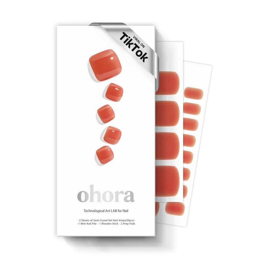 Ohora P Grapefruit Jelly Semi-Cured Gel Pedicure
