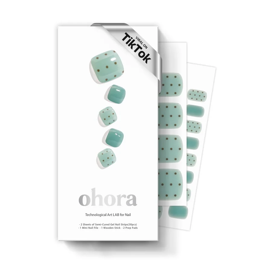 Ohora P Mint Choco Semi-Cured Gel Pedicure