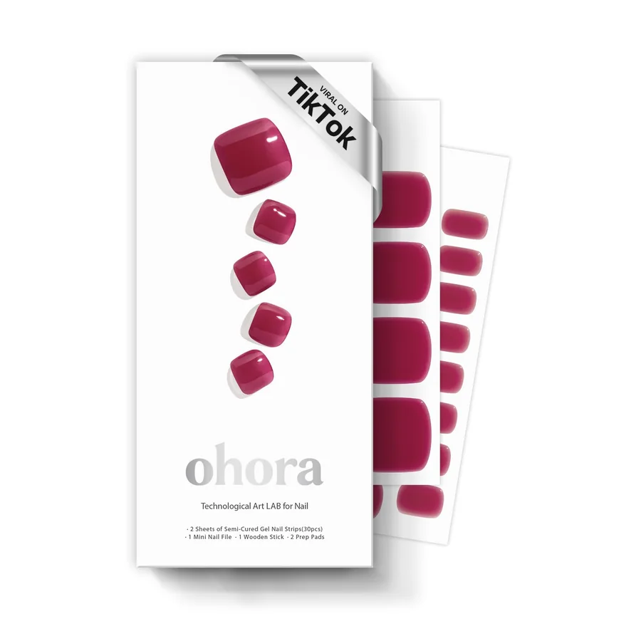 Ohora P Grape Jelly Semi-Cured Gel Pedicure